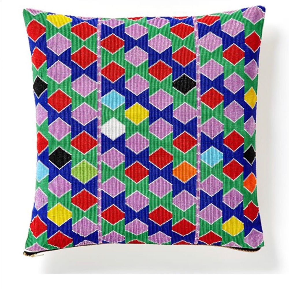 West Elm beaded Pillow Cover 16x16